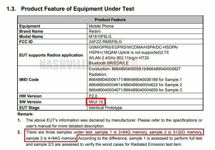 تأییدیه FCC گوشی Redmi 7 مشخصات کلیدی آن را مشخص کرد